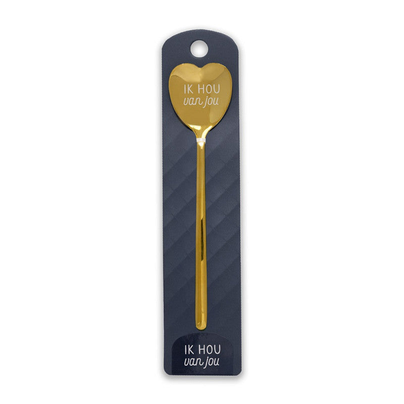 Gouden Hart Lepel - Ik hou van jou