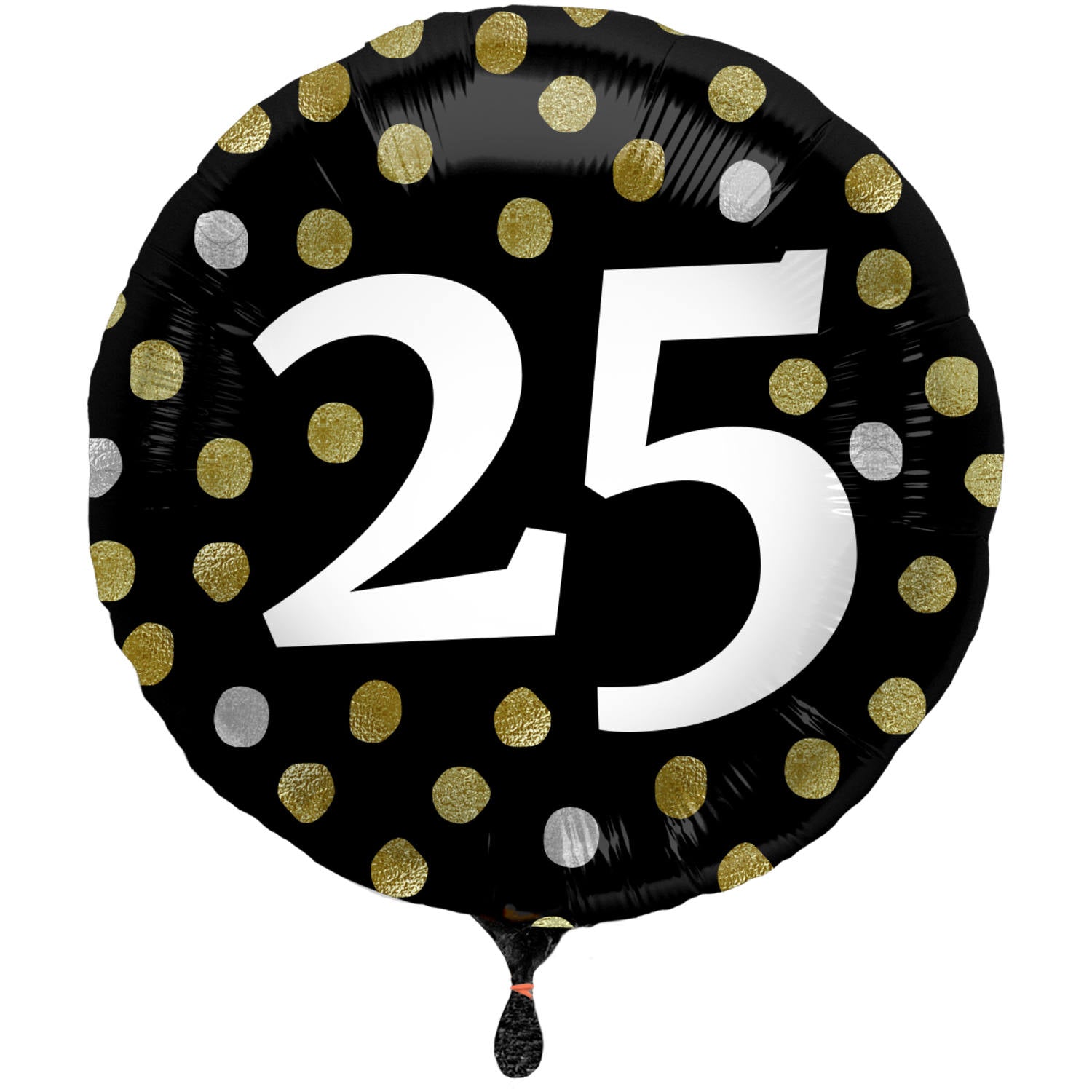 Folie ballon Glossy Black - 25 jaar