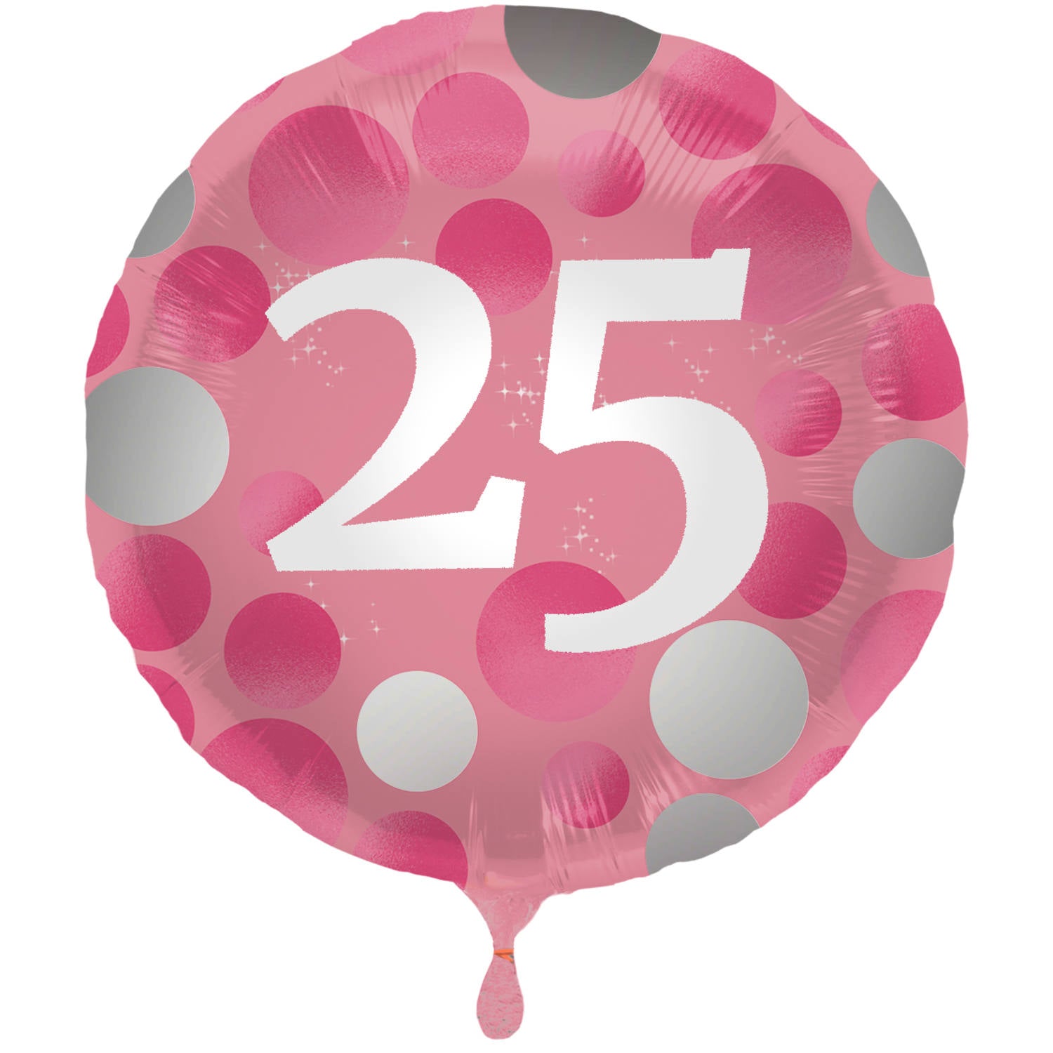 Folie ballon Glossy Pink - 25 jaar