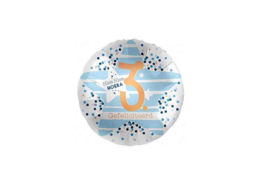 Folie ballon - 3 jaar