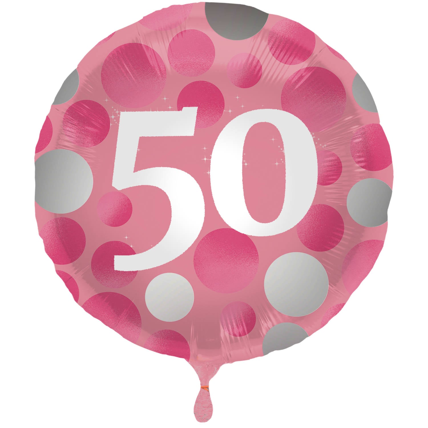 Folie ballon Glossy Pink - 50 jaar