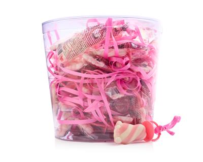Mini Dummy Babyvoet Lolly Roos/Wit