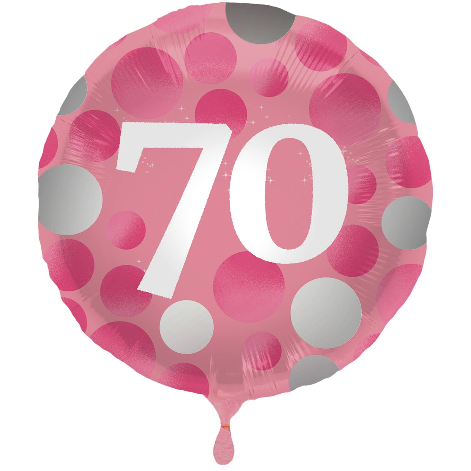 Folie ballon Glossy Pink - 70 jaar
