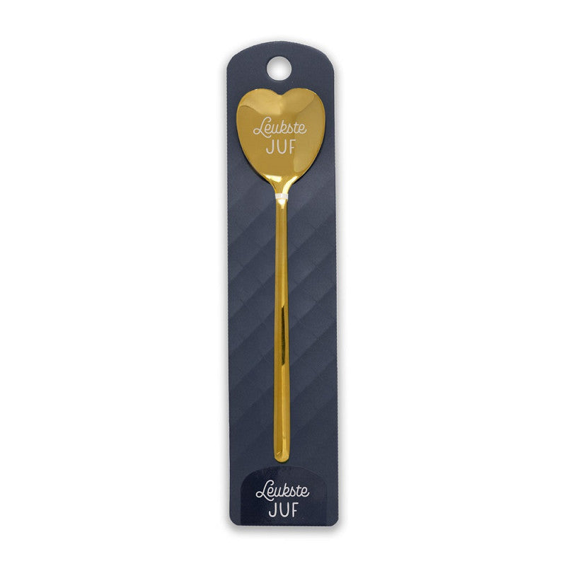 Gouden Hart Lepel - Leukste Juf