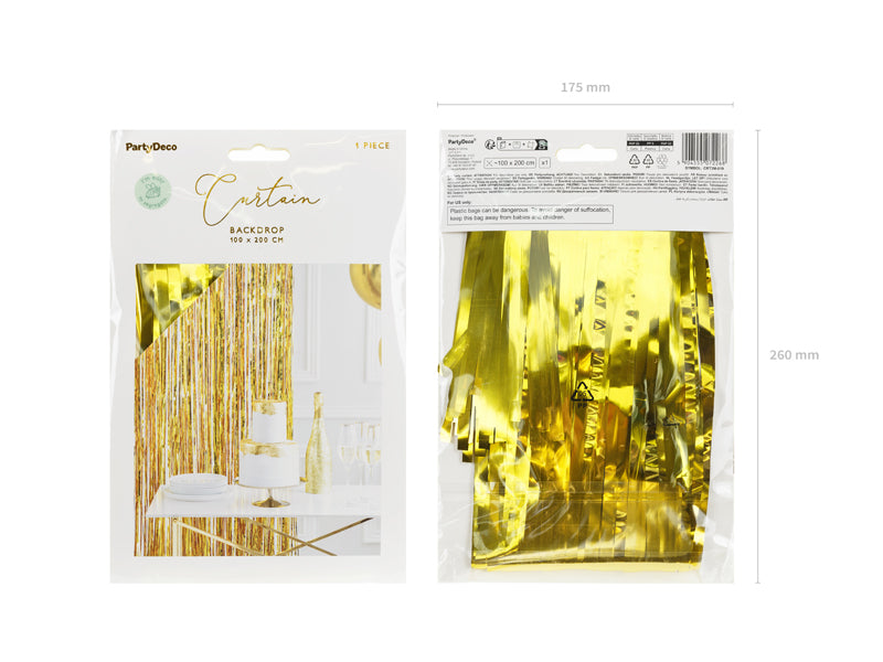 Feestgordijn - Goud