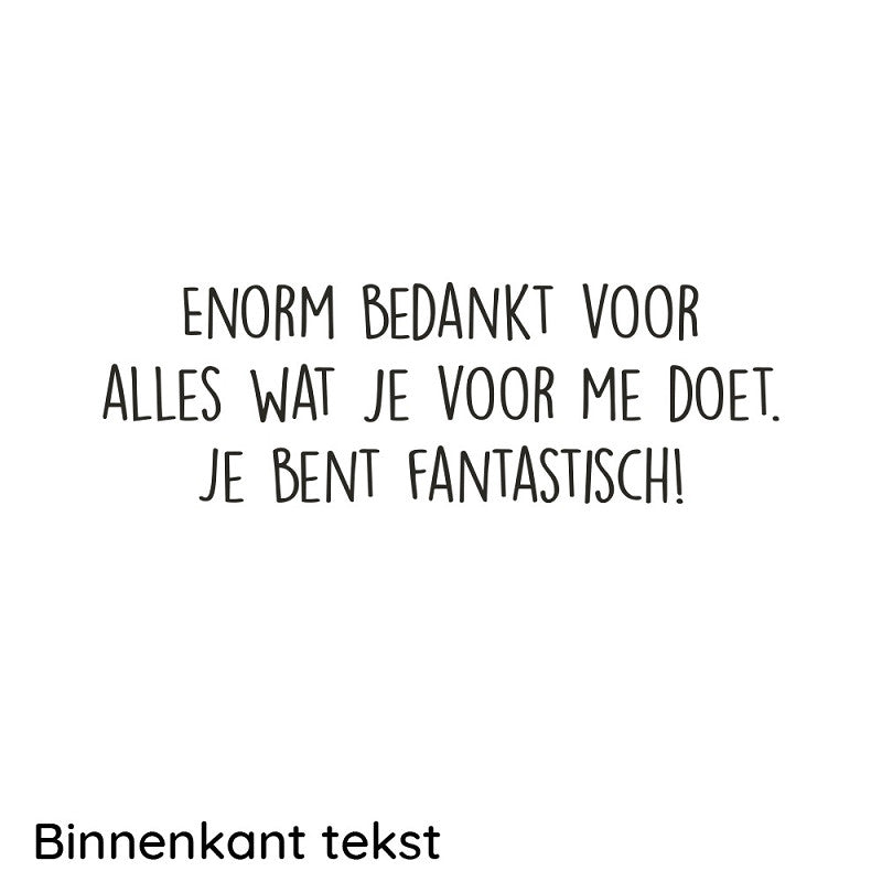 Enjoy mok - Bedankt