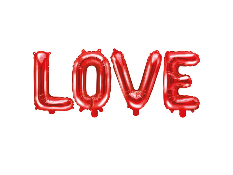 Folie ballon - LOVE rood
