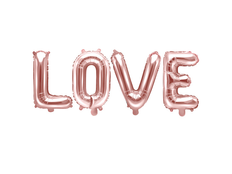 Folie ballon LOVE rosé goud