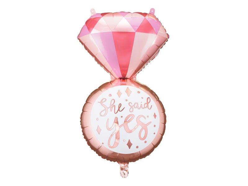 Folie ballon ring - She said Yes