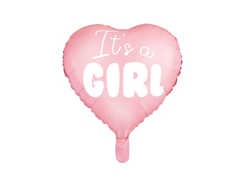 Folie ballon hartvormig - It's A Girl