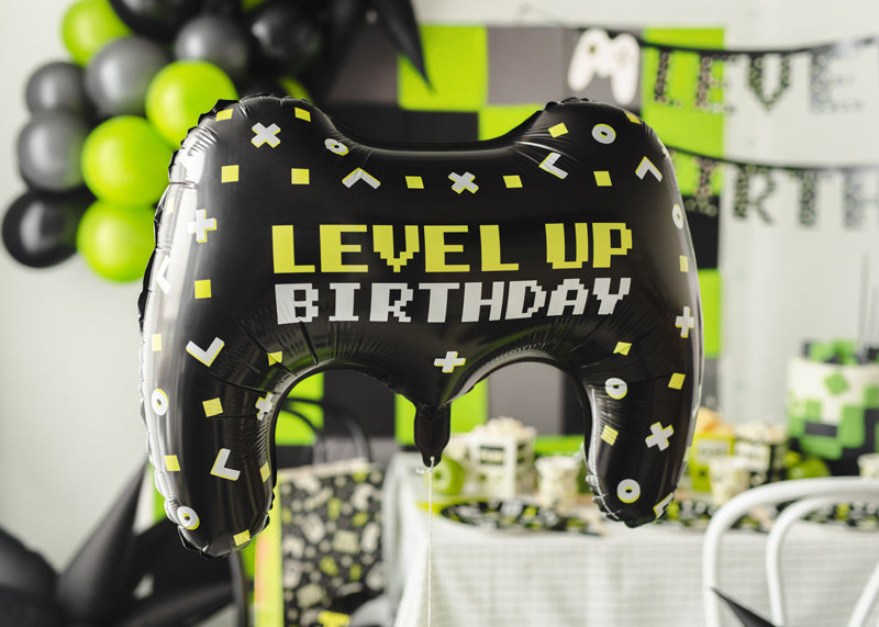 Folie ballon - Gamepad Level Up Birthday