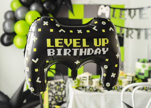 Folie ballon - Gamepad Level Up Birthday