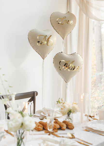 Folie ballon hartvormig - Mr & Mrs