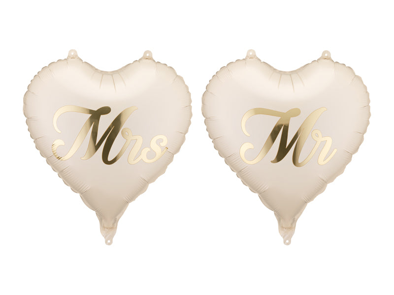 Folie ballon hartvormig - Mr & Mrs
