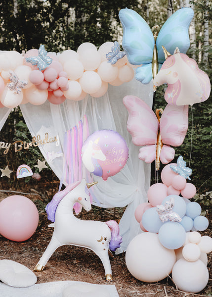 Folie ballon Happy Birthday - Unicorn