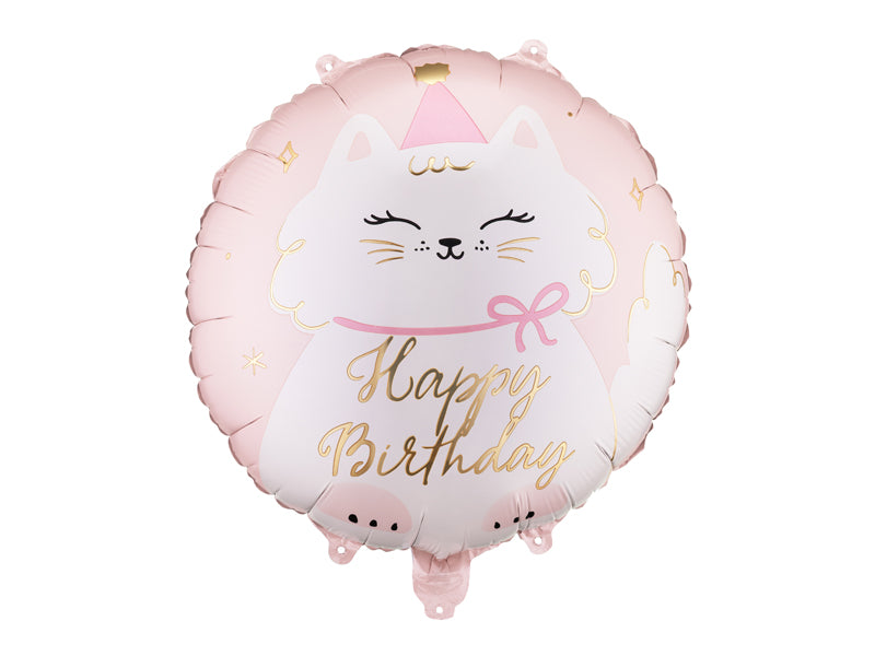 Folie ballon - Happy Birthday Kitty