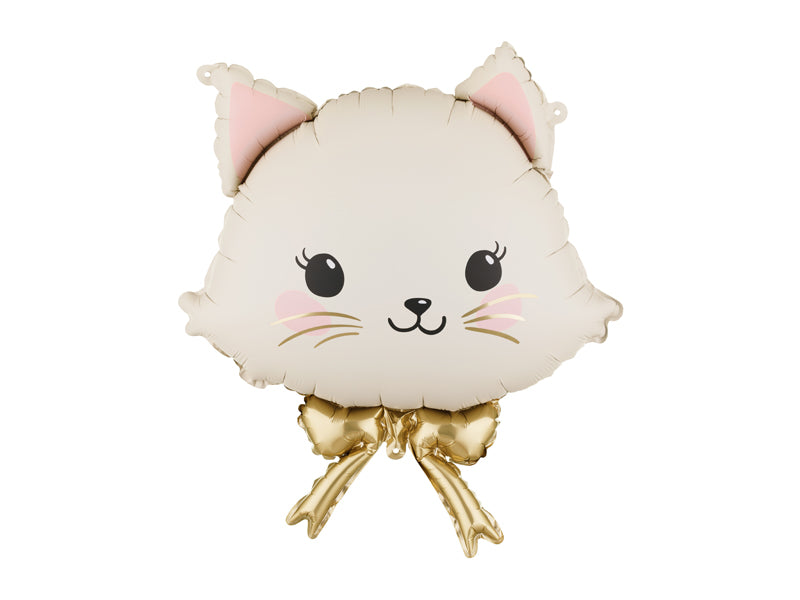 Folie ballon - Kat met strikje