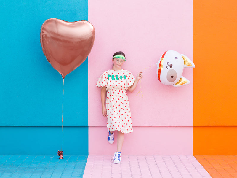 Folie ballon - Hart roségoud Groot