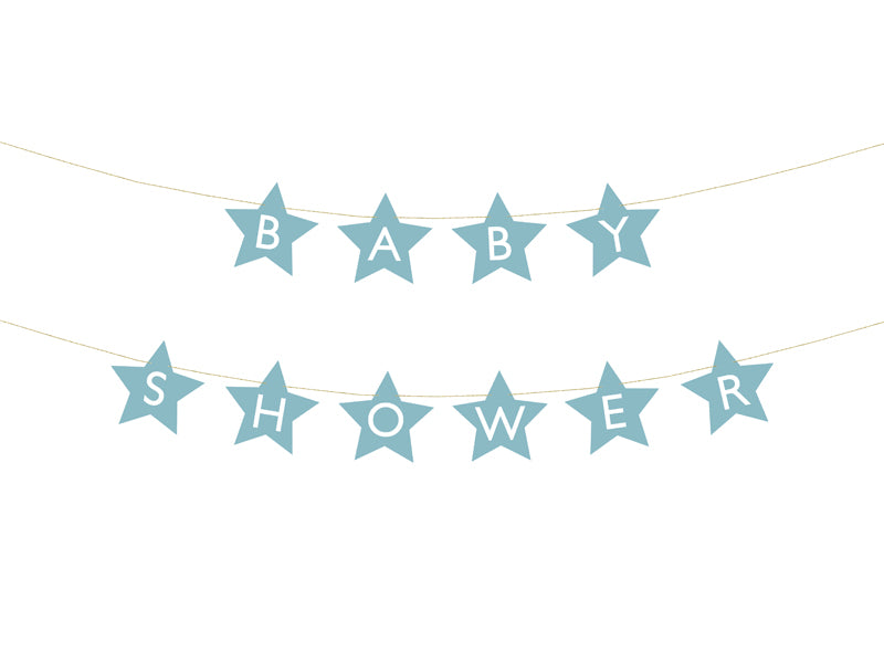 Banner - Baby shower lichtblauw