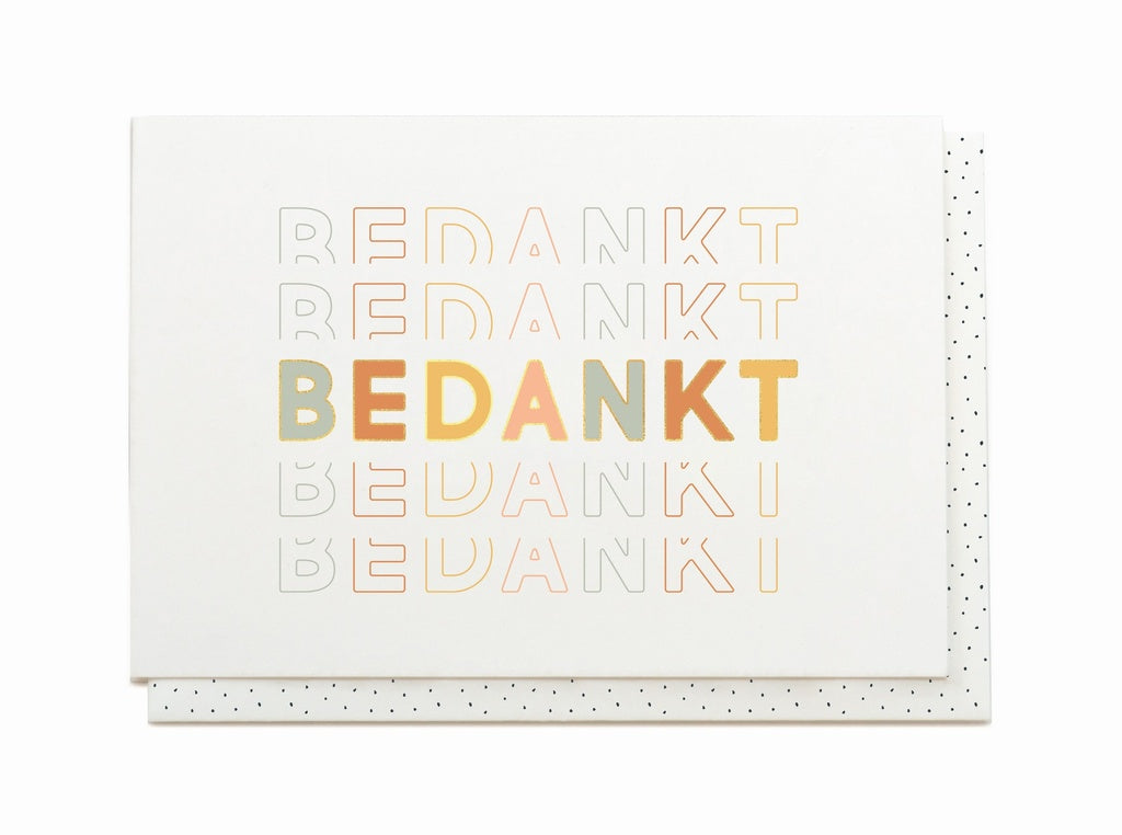 Wenskaart - Bedankt