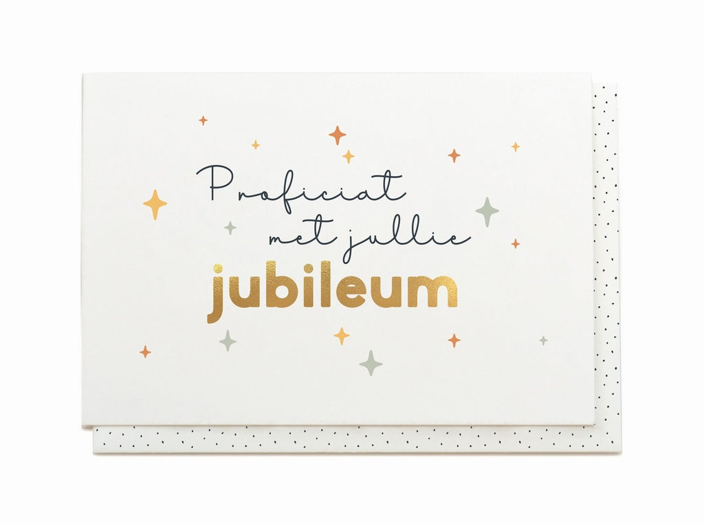 Wenskaart - Proficiat met jullie jubileum