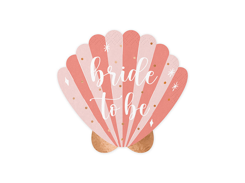 Servetten - Schelp Bride To Be 20st.