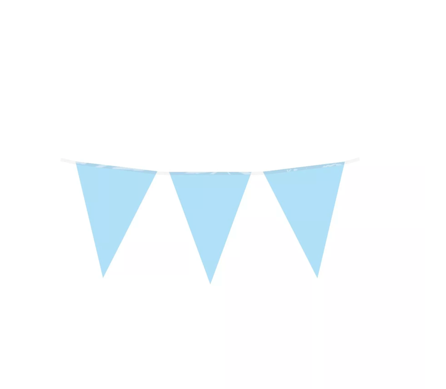 Party Vlag - Baby blauw