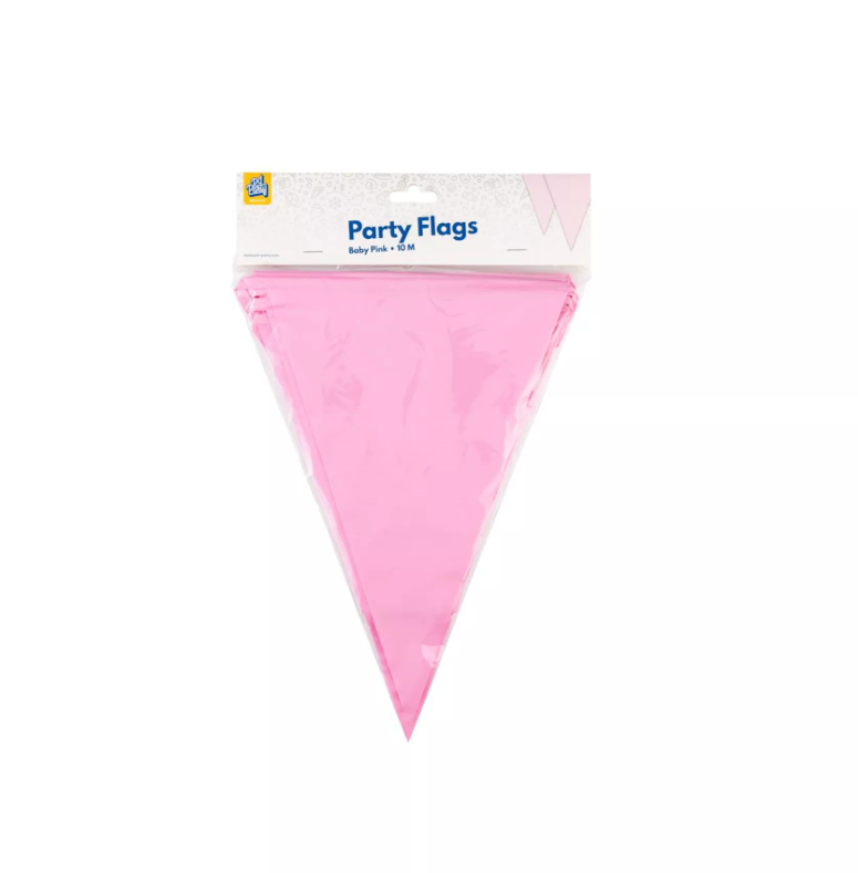 Party Vlag - Baby roze