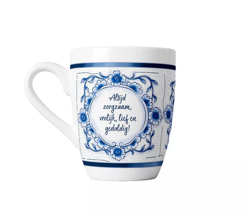 Delfts blauwe mok - Mama
