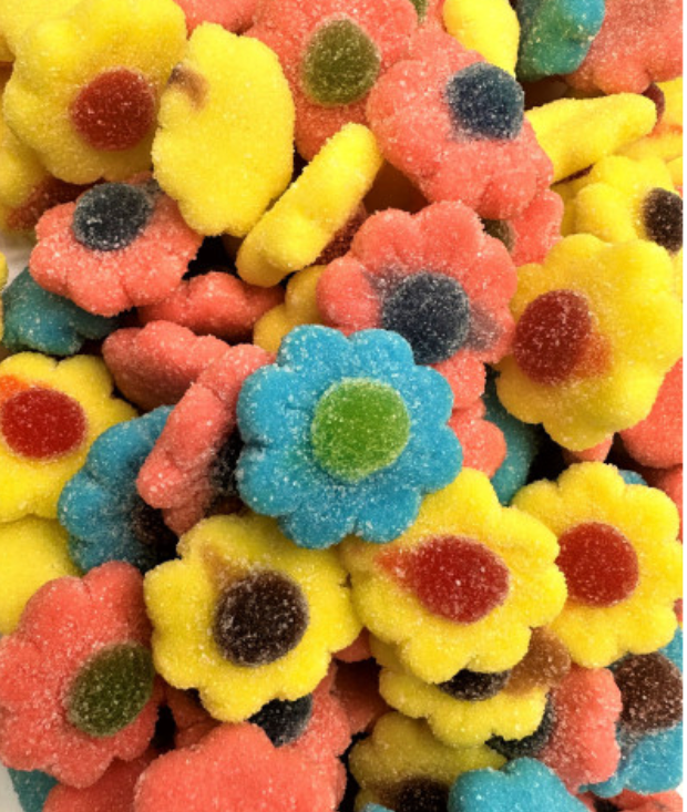Gesuikerde bloemen