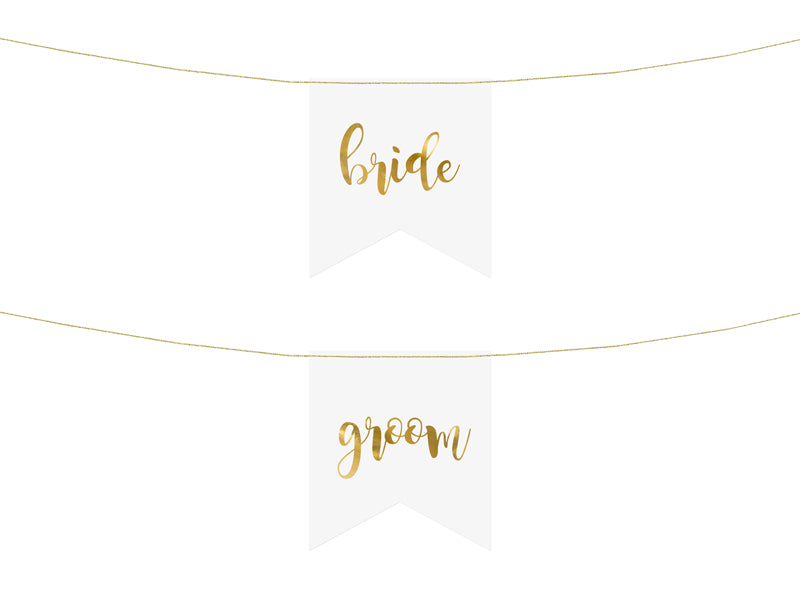Chair signs - Bride Groom
