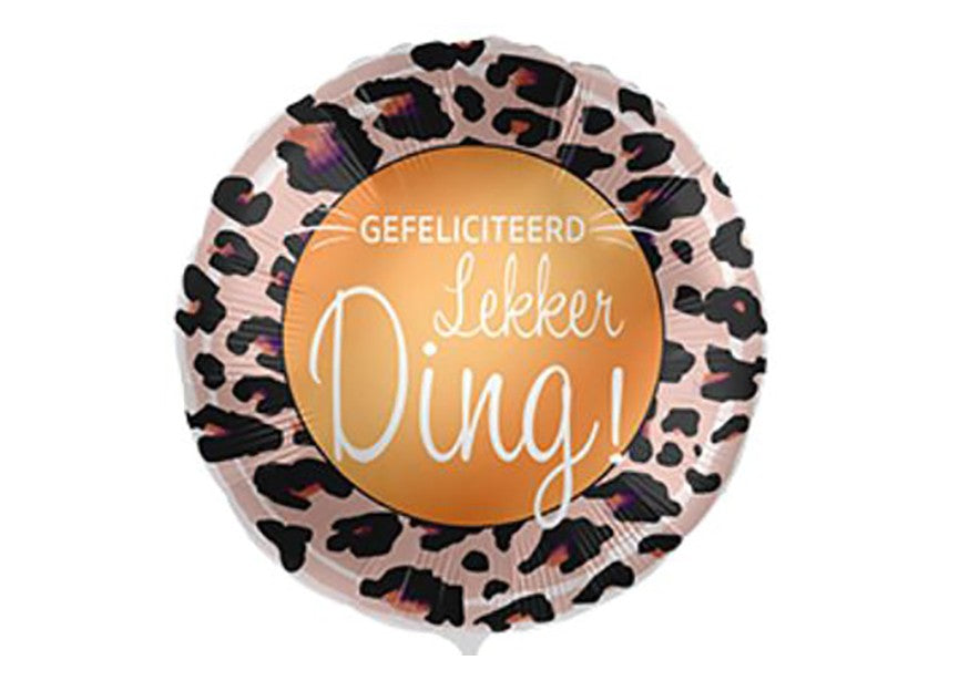 Folie ballon - Gefeliciteerd 'lekker ding'