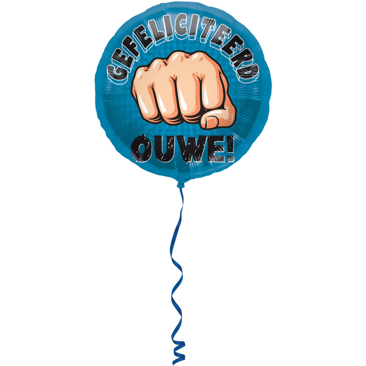Folie ballon - Gefeliciteerd Ouwe