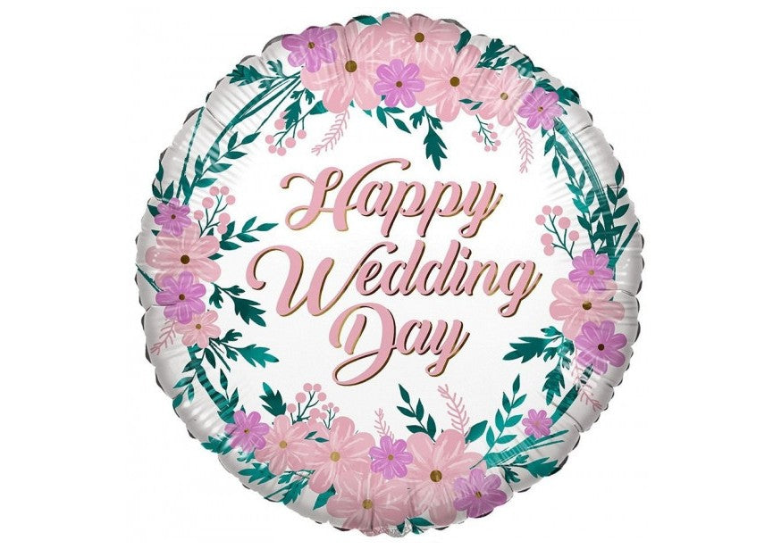Folie ballon - Happy Wedding Day