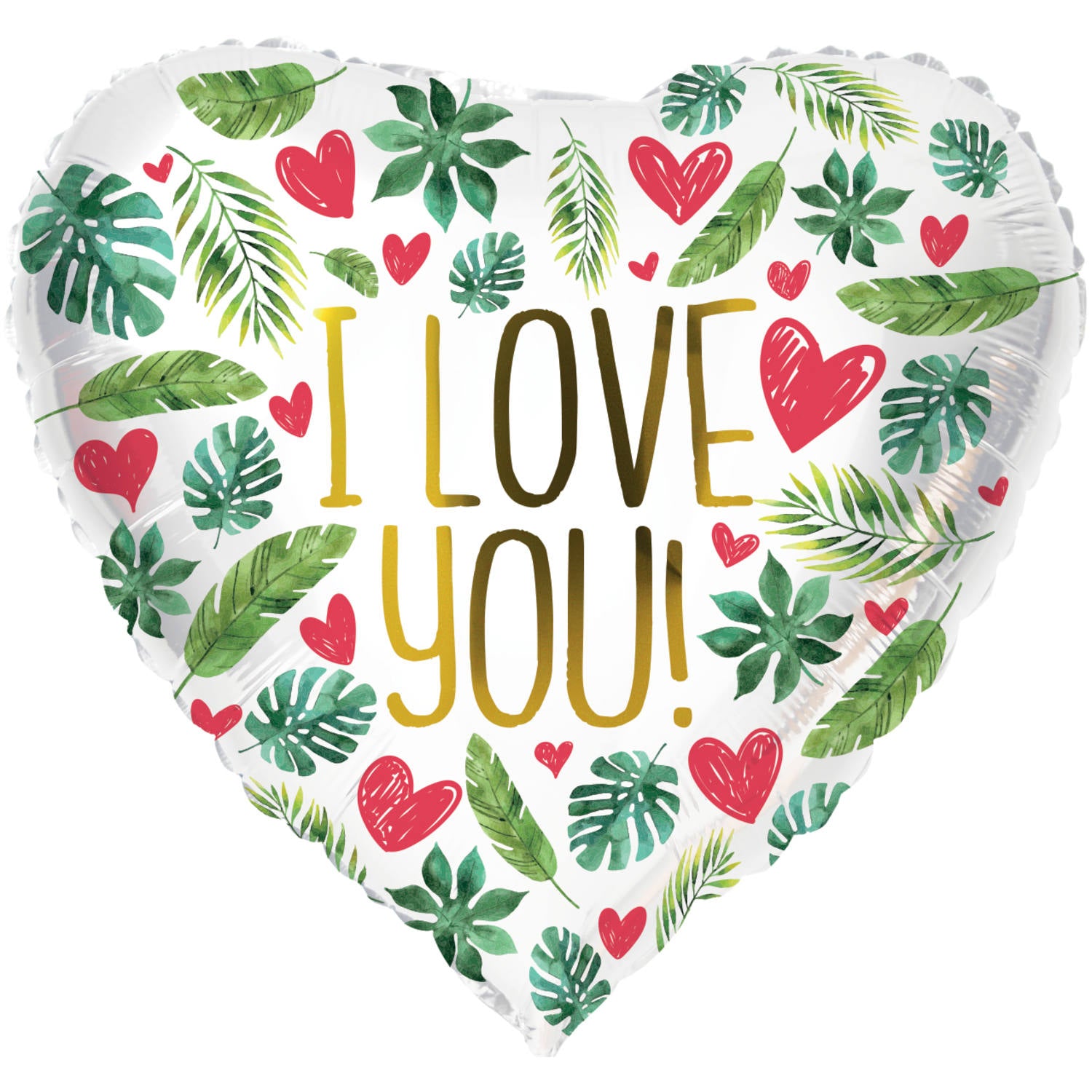 Folie ballon - Hartvormig I Love you