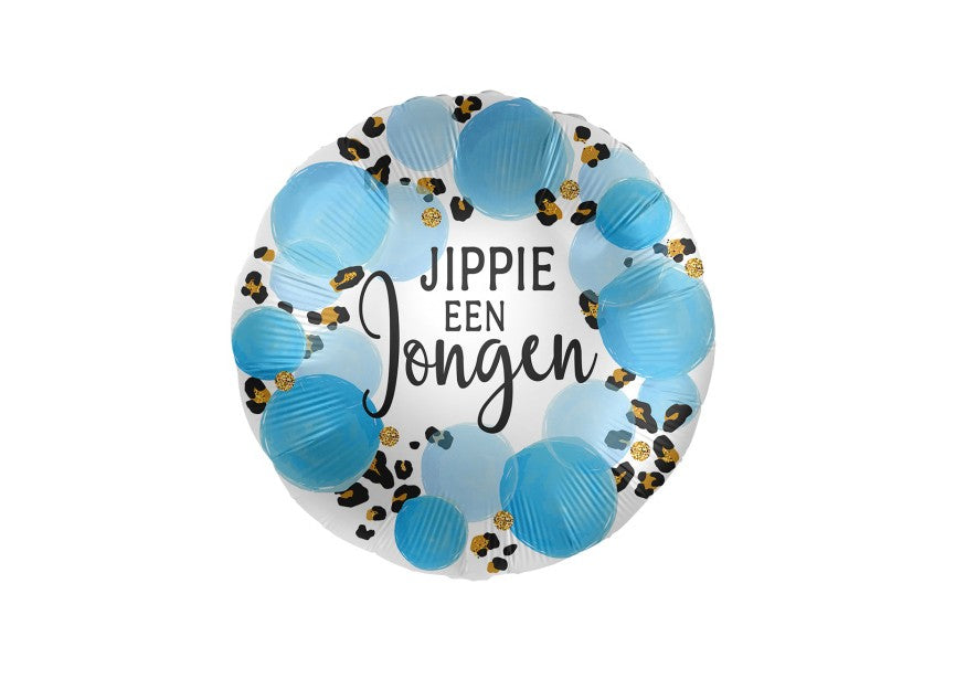 Folie ballon - Jippie een Jongen