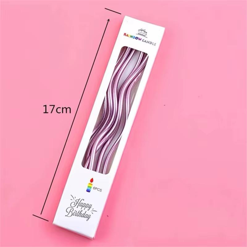 Elegante Spiraal Kaarsen - Roze