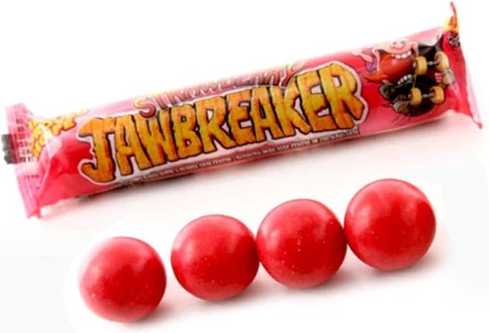 Zed Jawbreaker Aardbei 4st.